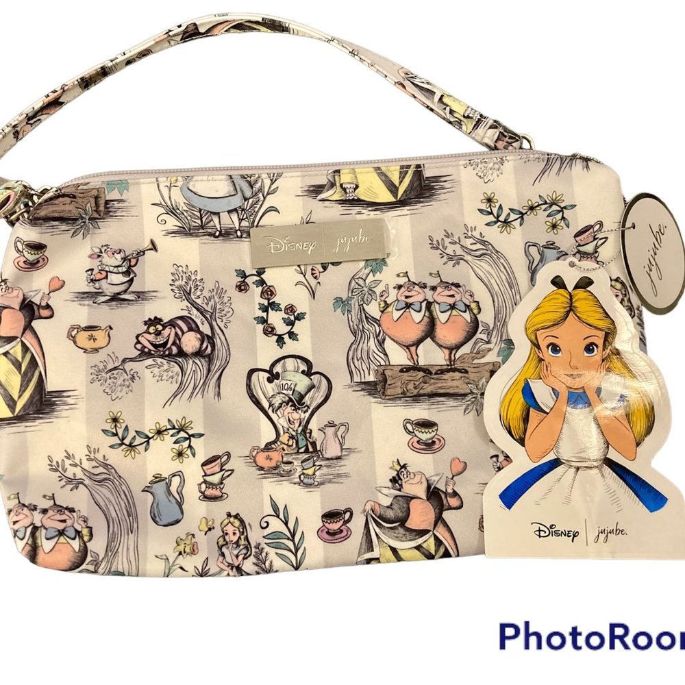 NWT Ju-Ju-Be Be Quick crossbody purse It's a mad, mad world alice in wonderland